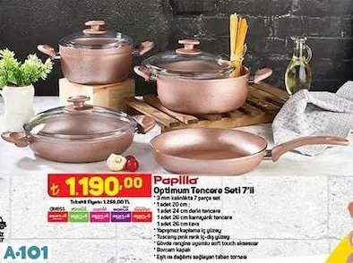 PAPİLLA OPTİMUM TENCERE SETİ PAPİLLA OPTİMUM TENCERE SETİ